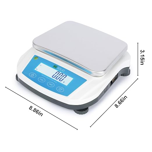 U.S. Solid Digital Precision Balance 5000g x 0.01g, Lab Scale, RS232 Interface, 19 Measurement Units