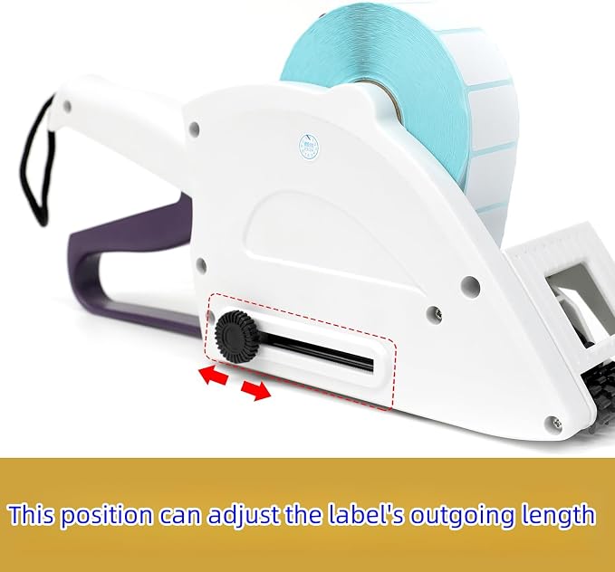 ZONEPACK Manual Label Applicator Round Bottle Labeling Machine Hand-held Square Round Labeller Flat Curved Surface Label Dispenser