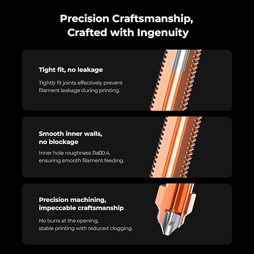 Creality K2 Plus Extruder and Nozzle Kit, for K2, K2 Pro, K2 Plus 3D Printer, with 1PCS 0.4mm Quick-Swap Nozzle, 1PCS Nozzle Wrench, 5PCS Silicone Sock, Dual Gears Extrusion Kit