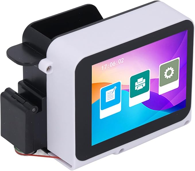 Hyuduo Mini Portable Gun Handheld Inkjet Printer 28 Languages HD Touch Screen Compact Design Type C Interface for Carton Box Wood Cloth Plastic with 4 core Cup