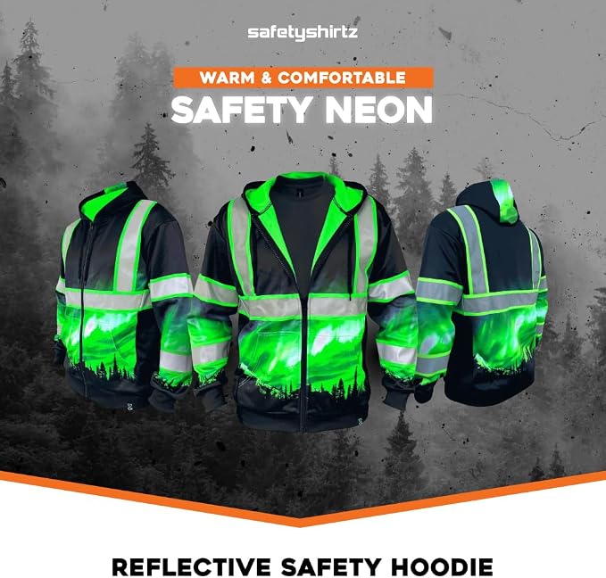 SafetyShirtz SS360 ANSI Class 3 Type R Graphic Hoodie
