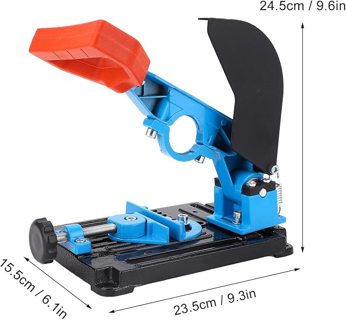 Angle Grinder Stand, Angle Grinder Fixed Bracket Polishing Machine Conversion Cutting Machine Table Saw, Adjustable 45 Degree Clamp with Protective Cover