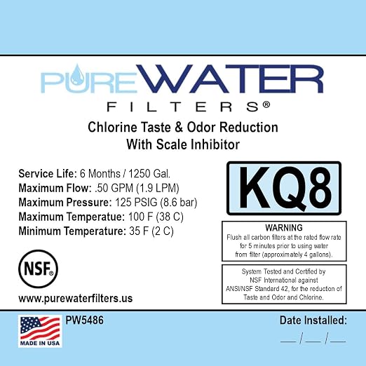 PureWater Filters Water Filter Kit Compatible with Keurig B150, K150, B155, K155, K2500, K3000, B3000, B3000SE, K3500, K4000 (Filter, Housing Head, Mounting Bracket with Screws)