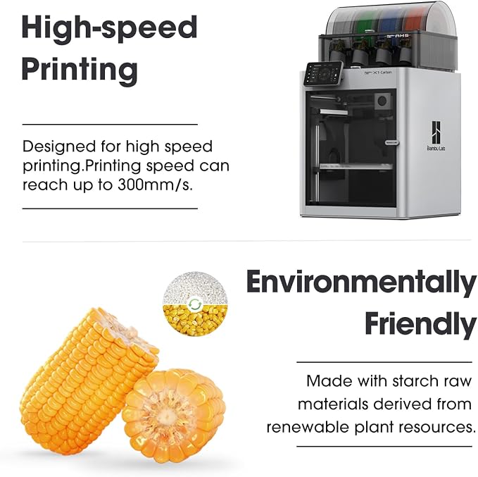 eSUN PLA Basic Filament 1.75mm, 3D Printer Filament High Speed PLA for Fast Printing, 1KG Spool, 2 Spools 3D Printer Filament, Fire Engine Red + Grey