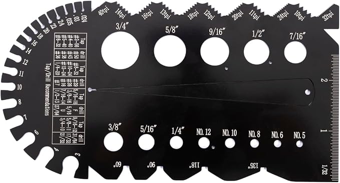 Accusize Industrial Tools 5pc Marking Black Precision Layout Solution, 2805-1406 | CNC Machined Black Anodized Aluminum, Laser-Engraved Scales, Ground Measuring Face, High Accuracy and Repeatability