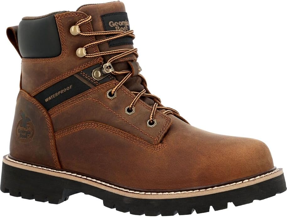 Georgia Boot Men's Core 37 Steel Toe 6" Waterproof Work Boot