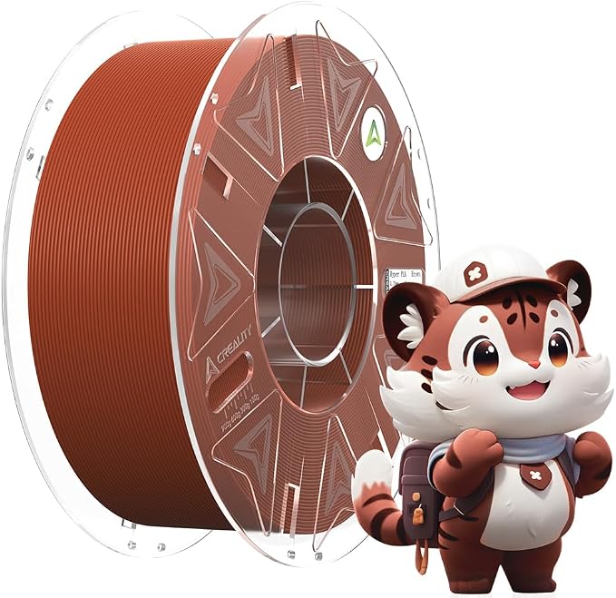 Creality Hyper PLA Filament 1.75mm Brown 1KG, RFID 3D Printer Filament for High Speed 30-600mm/s, PLA Filament Support CFS, Fits for K2 Plus Combo and Most 3D Printers 1kg(2.2lbs)/Spool