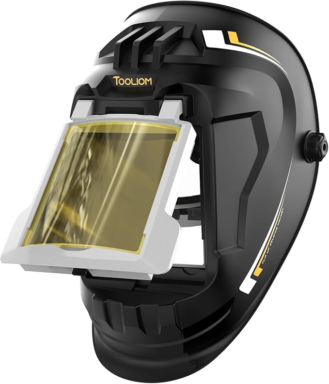 TOOLIOM Flip Front Welding Helmet Welding Mask with Flip Up Lens Welding Hood Shade-10 Welder Helmet for Stick MIG TIG