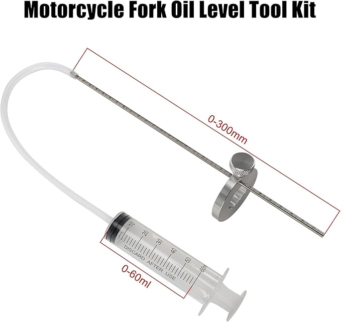 Motorcycle Fork Service Tool Kit - PSLER Fork Spring Compressor, Oil Level and Damper Rod Bleed Tool