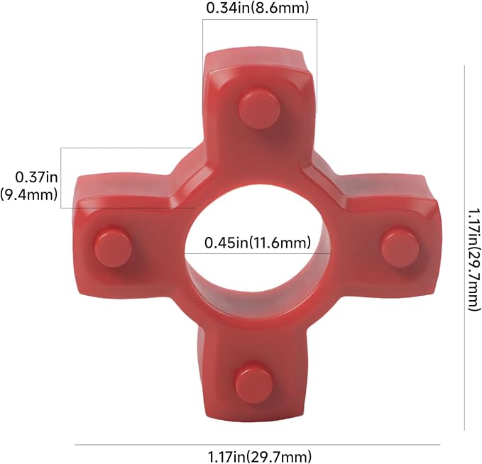 (6-Pack PT-BE-BU01 Honey Extractor Plastic Bushing Connector for 2-4 Frame Electric Honey Extractor Replacement Parts