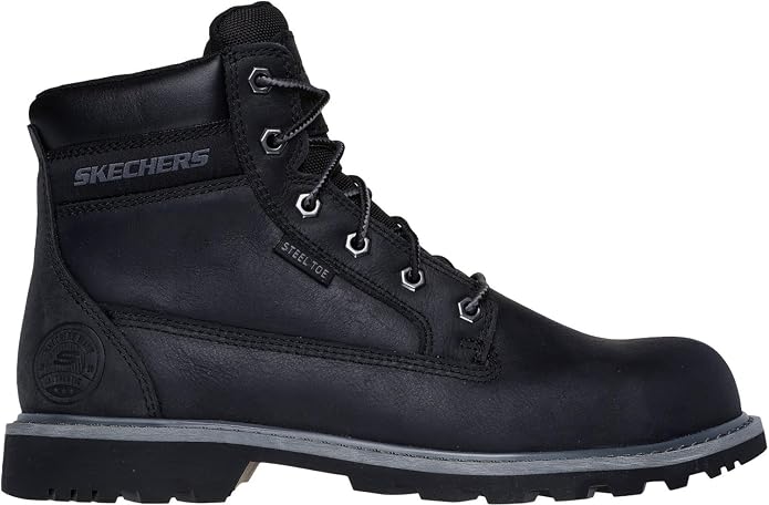 Skechers Men's Longrider 6 Inch Padded Collar Steel Toe