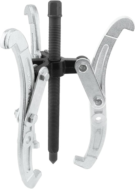 ChgImposs 10 Inch 3-Jaw Gear Puller, 2 Jaw 3 Jaw Puller for Pulley Gears Bearings and Flywheels, Heavy Duty Pulley Puller with Reversible Jaws, High Carbon Steel Removal Tool Bearing Puller Tool