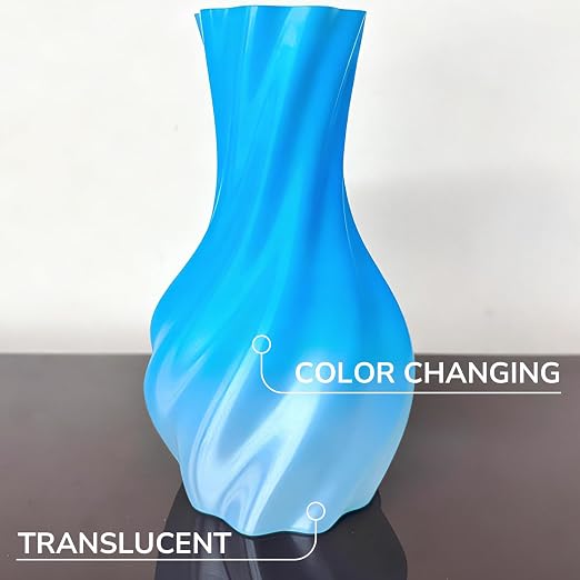 Polymaker Panchroma PLA Filament 1kg, Gradient 3D Printing Filament 1.75mm | Crystal Aquamarine, Neatly Wound PLA for Easy Print & Smooth Feeding. Compatible with Bambu Lab & Most 3D Printers