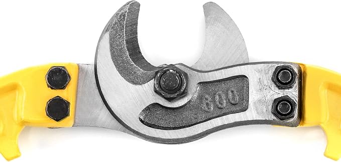 QWORK 24 Inch Shear-Cut Cable Cutter - for Soft and Hard Steel Cable, Wire Rope