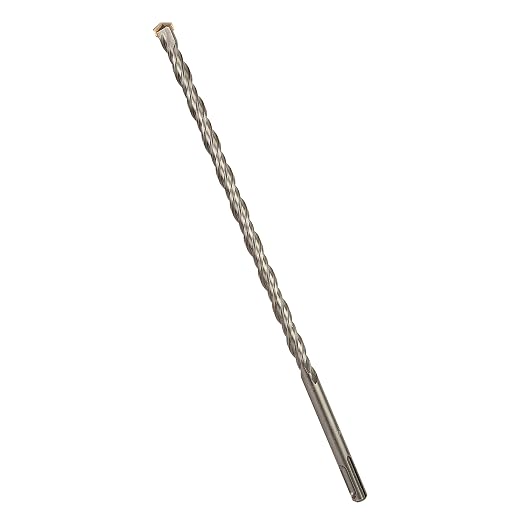 7/16 Inch x 12 Inch SDS Plus Rotary Hammer Drill Bit, Carbide Tipped for Brick, Stone, and Concrete Version 2 (7/16" x 10" x 12")