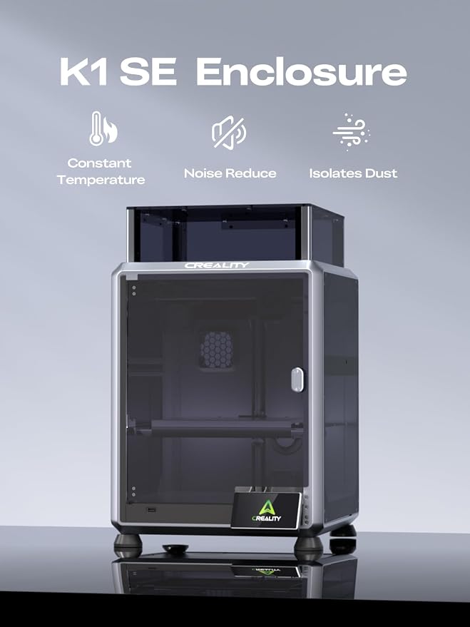 Creality K1 SE /K2 SE 3D Printer Enclosure, Constant Temperature, Noise Reduce, Isolates Dust, 3D Printer Accessories