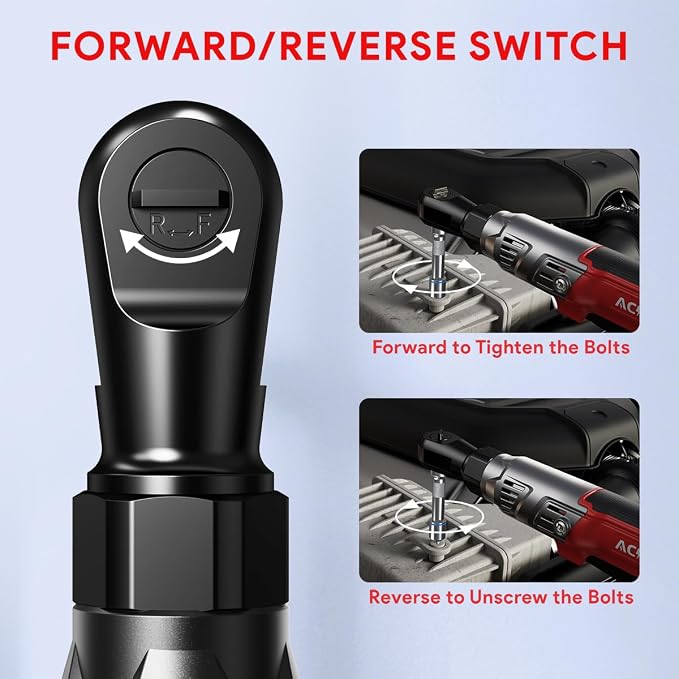 3/8" Cordless Ratchet Wrench for Milwaukee 18V Battery, Brushless Motor | 74Ft-Lbs Electric Ratchet with Variable Speed, 1/2" & 1/4" Adapters, 3" Extension Bar (Tool Only)