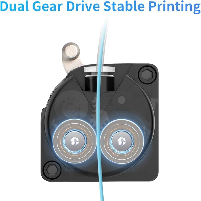 Creality K1 Max/K1/K1C/K1 SE Upgrade Direct Drive Extruder, Dual Gear Feeding Extrusion Kit, Without Stepper Motor, Support 1.75mm Filament for 3D Printers Ender 3 V3, Ender 3 V3 Plus