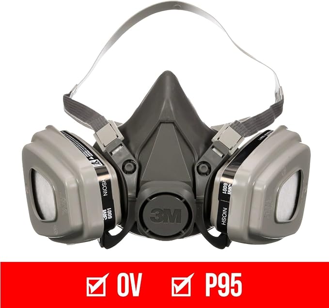 3M P95 / Organic Vapor Paint Project Reusable Respirator 6311, Large Size, NIOSH-APPROVED