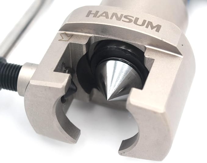 HANSUM Brake Line Flaring Tool Kit Swaging HVAC Pipe Expander Repair Eccentric Cone Refrigeration for Brass Copper Tube 45 Degree (Brake Flaring Tool)