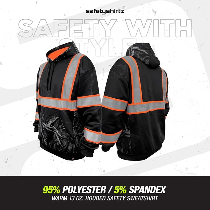 SafetyShirtz SS360 ANSI Class 3 Type R Graphic Hoodie