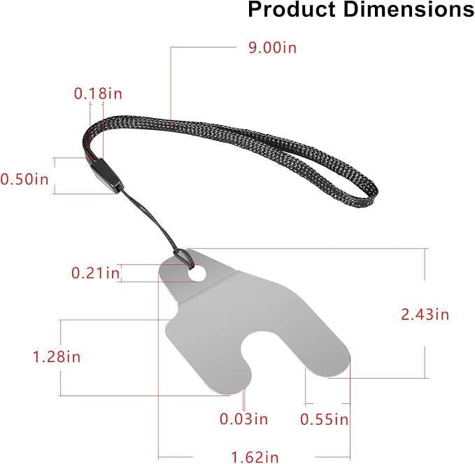 2124332 Engine Brake Feeler Gauge Tool & A308 Offset Valve Tappet Gauge Set with Two Handles (0.004" to 0.014", 0.028")