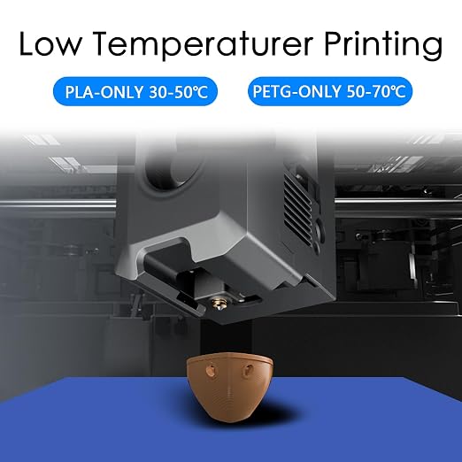 HzdaDeve Upgraded Cool Plate for Centauri Carbon/Centauri Carbon 2/CC/CC2 Low Temperature Cold Build Plate 260x271MM Double Sided Smooth Board Sheet Bed PEI Platform for Elegoo (No Heating/No Glue)