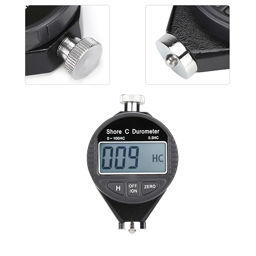 Hardness Tester Digital 100HD C Durometer Shore Rubber Hardness Tester LCD Display Meter