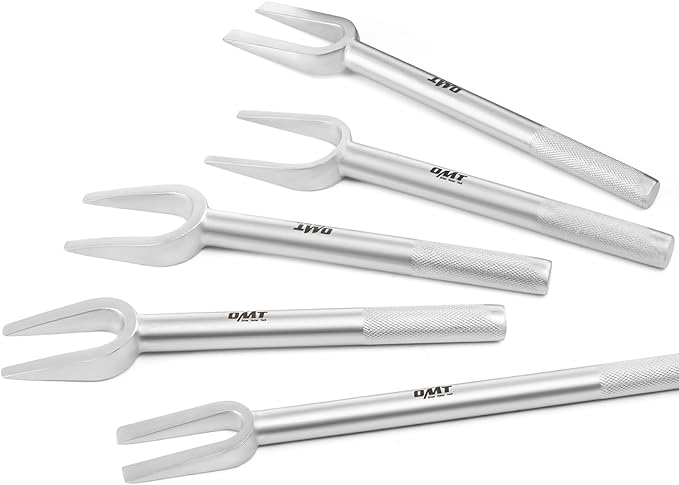 Orion Motor Tech 5-Piece Pickle Fork Tool Set, Ball Joint Separator Pitman Arm Separator and Tie Rod Removal Tool Kit for Separating Ball Joints Tie Rods and Pitman Arms