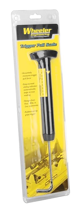 Wheeler Manual Trigger Pull Scale with 8oz to 8lb Value Range for Gunsmithing, Shooting Competitions, and Trigger Adjustments