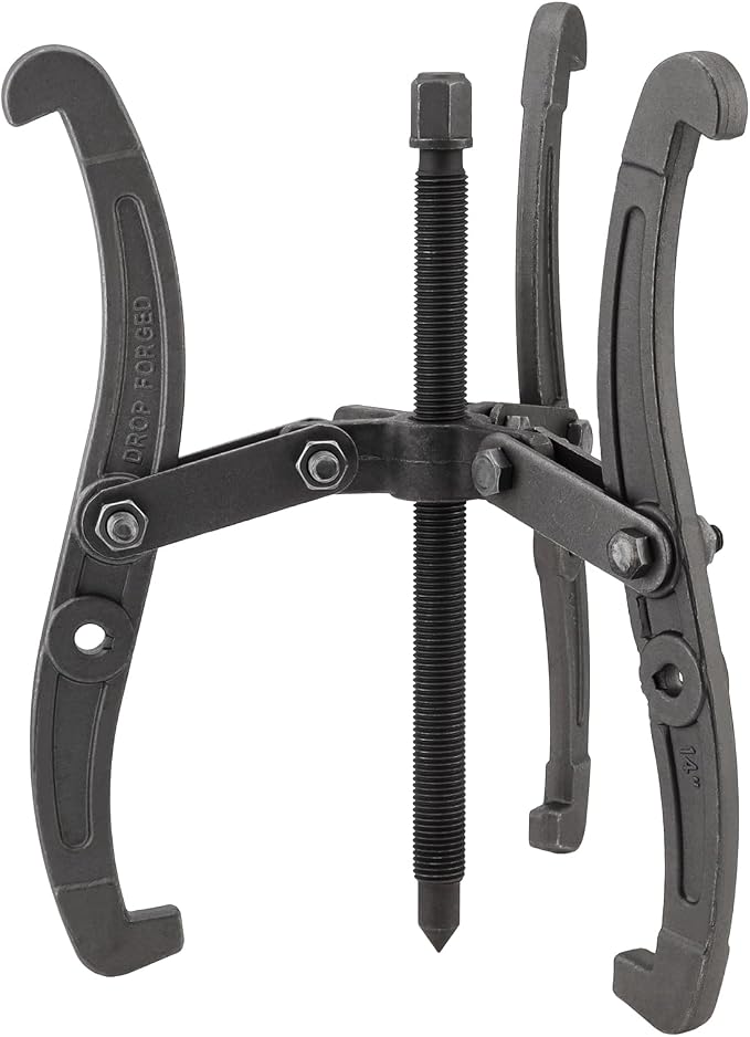ChgImposs 14 Inch 2 Jaw / 3 Jaw Gear Puller, Multifunction Standard Carbon Steel Bearing Puller with 4 Single Hole Claw Pullers for Car/Mechanical Repairing