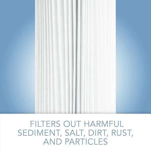CFS – 10" x 4.5" Pleated High Flow Water Filter Cartridges Compatible with HDX HDX4PF4 Models – 30 Micron, Whole House Replacement Filter – Reduces Sediment – 2 Pack