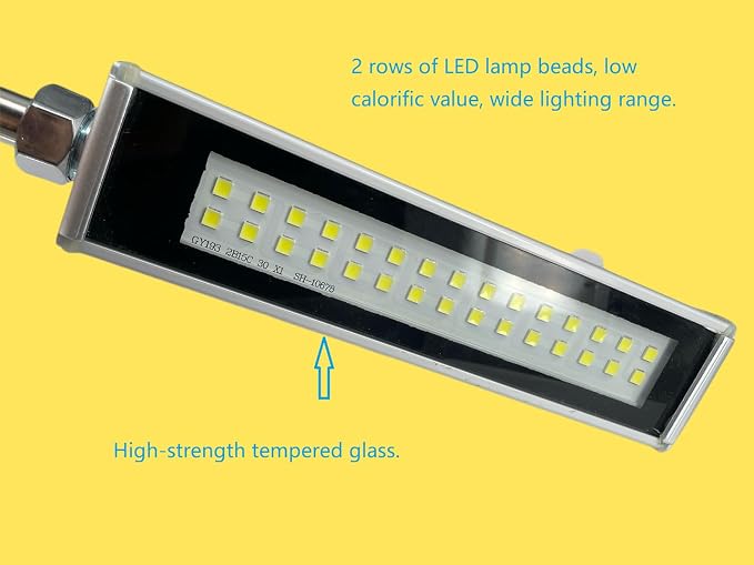 8 inch Explosion Proof Led Lighting 24V Waterproof Machine Tube Led Work Light CNC Drilling Lathe Milling Machine Lights Shop Lighting Industrial Lamp (9)