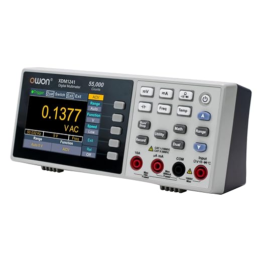 OWON XDM1241 Bench-Type Digital Multimeter with Rechargeable Batteries True RMS High Accuracy Universal Desktop Multimeters