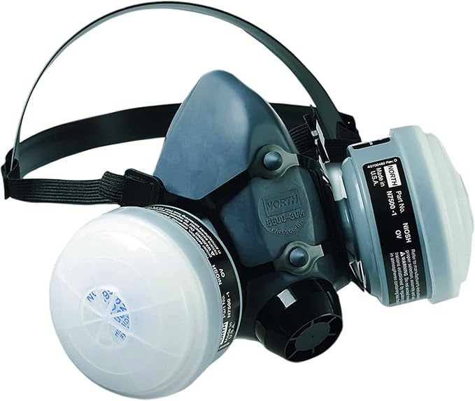 Honeywell Safety Products Paint Spray & Pesticide Reusable Half Mask OV/R95 Respirator Convenience Pack, Medium (RWS-54027)
