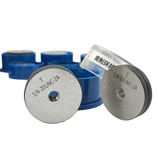 Tools Thread Ring Gauge 1/2-13UNC 6g, for External Thread with NOT GO Side and GO Side，Two Piece