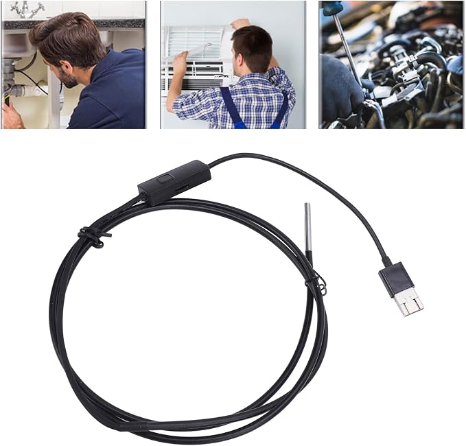 Endoscope Camera with Light, 3.9MM Type C/USB HD Borescope Inspection Camera, 15-20mm Depth of Field, Wide Angle Borescope Camera