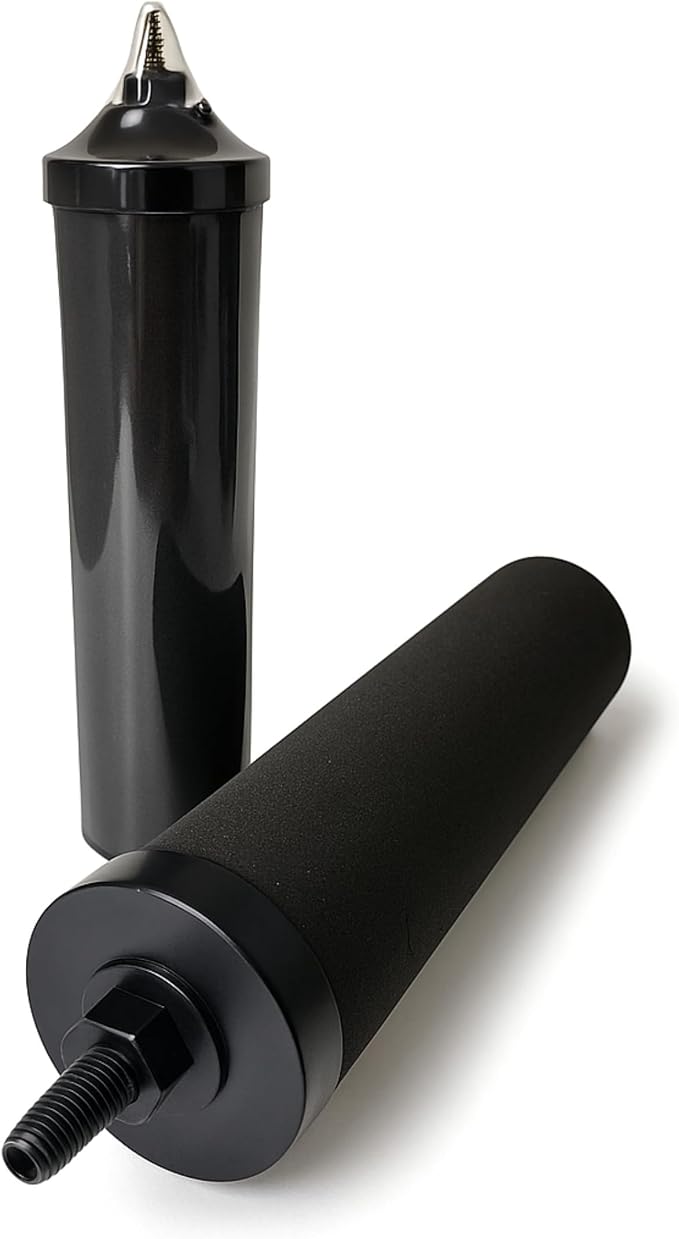 Nispira Premium Water Filter Black Element Cartridge Compatible with Berkey Countertop Water Purification System. Compared to Part BB9. 4 Filters
