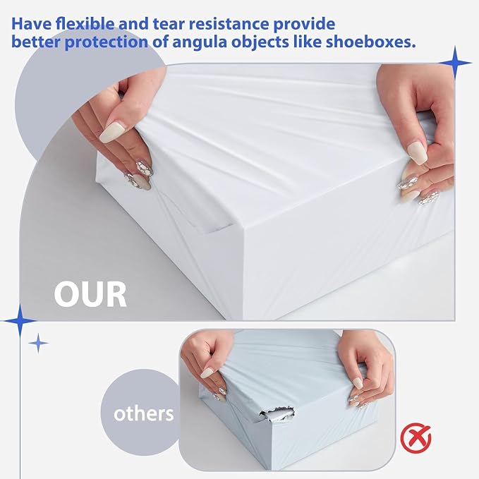 Fuxury 600 Pack 17.7x22" White Large Poly Mailers Bulk,Waterproof Mailing Envelopes for Clothing,XL Strong Adhesive Self Seal Poly Shipping Bags for Postage Return Books Small Business