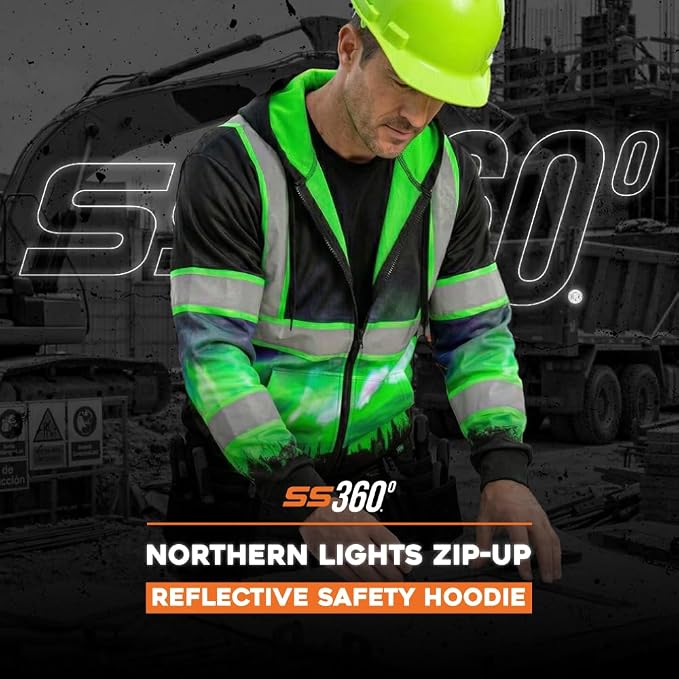SafetyShirtz SS360 ANSI Class 3 Type R Graphic Hoodie