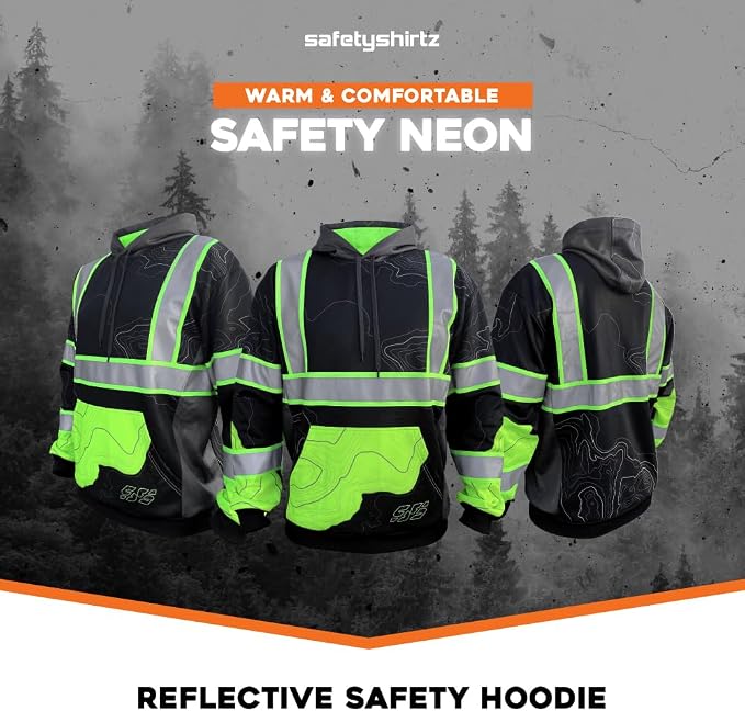 SafetyShirtz SS360 ANSI Class 3 Type R Graphic Hoodie