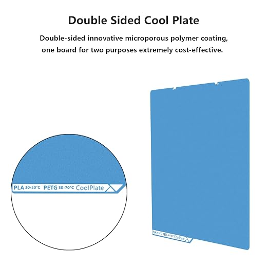 Kobra S1 Dual Side Low Temperature Cold Printing Build Plate, 3D Printer Double Sided Textrued Platform with Identification Code for Anycubic Kobra S1 Combo 264x276mm