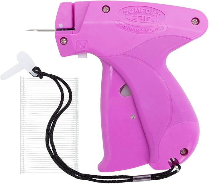 Comfort Grip Price Tagging Gun, Includes Standard Retail Price Tag Attacher Gun for Clothing, 5,000 2-in Barbs Attachments, 1 Needle