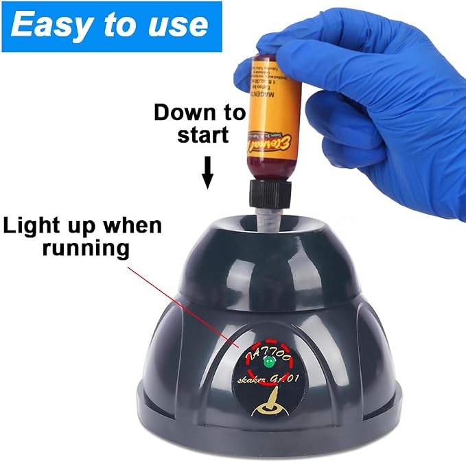Mini Vortex Mixer - Gakonp 4000rpm Paint Shaker Nail Polish Shaker Vortex Paint Mixer for Lab Mixing Tattoo Ink Eyelash Products Mini Ink Mixer with Touch Function