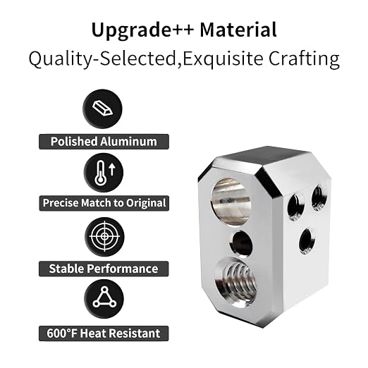 FYSETC Prusa i3 MK4 Print Head Kit - XL Hotend Replacement: Nextruder Heater Block Silicone Sock Brass Hardened Steel Nozzle 0.4mm 104NT Thermistor 24V 40W Heater Cartridge - 3D Printer Accessories