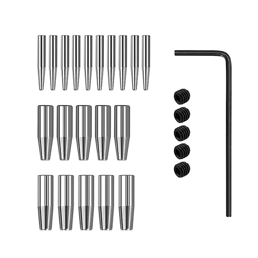 WUTA Brogue Style Leather Hole Punches 20Pcs Replace Heads DIY Hand Perforated Round Stitching Punch Tools Hole Cut for Leather Shoes Bags