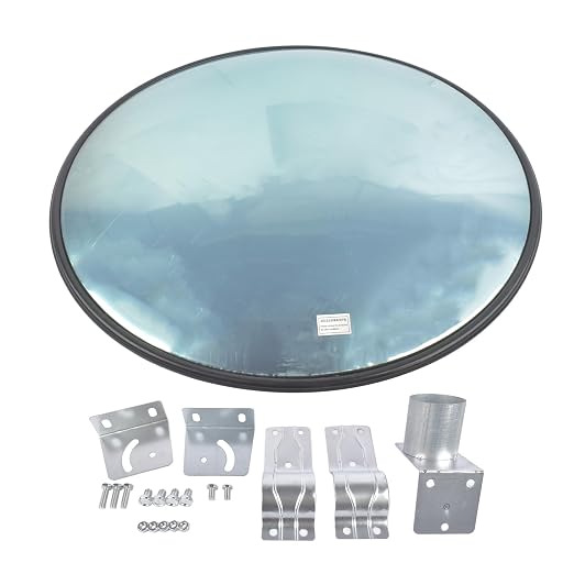 32'' Convex Traffic Mirror, Acrylic Blind Spot Miror, Driveway Security Mirror for Garage Retail Stores Warehouses Office and High-Traffic Areas