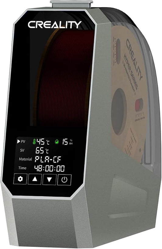 CREALITY Space Pi Filament Dryer – 360° Hot-Air Circulation, Fast Heating, 3.7'' LCD Touch Screen, One Key Set Filament Dehydrator & Storage Box for 1.75/2.85mm PLA, PETG, ABS, Nylon, PA, TPU
