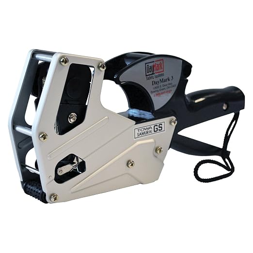 DayMark IT110758 Metal Date Coder DM3 SpeedyMark 3, 1-Line Marking Gun Labeler, Layout A