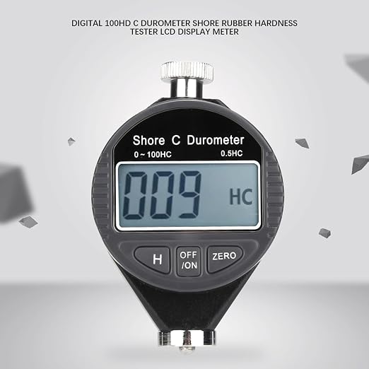 Hardness Tester Digital 100HD C Durometer Shore Rubber Hardness Tester LCD Display Meter